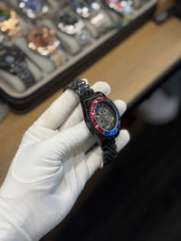 Men's All-Black Stainless Steel Automatic Watch | Black Dial Watch