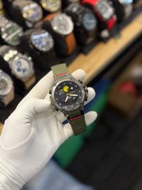 Olive Green Analog-Digital Sports Watch