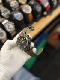 Olive Green Analog-Digital Sports Watch