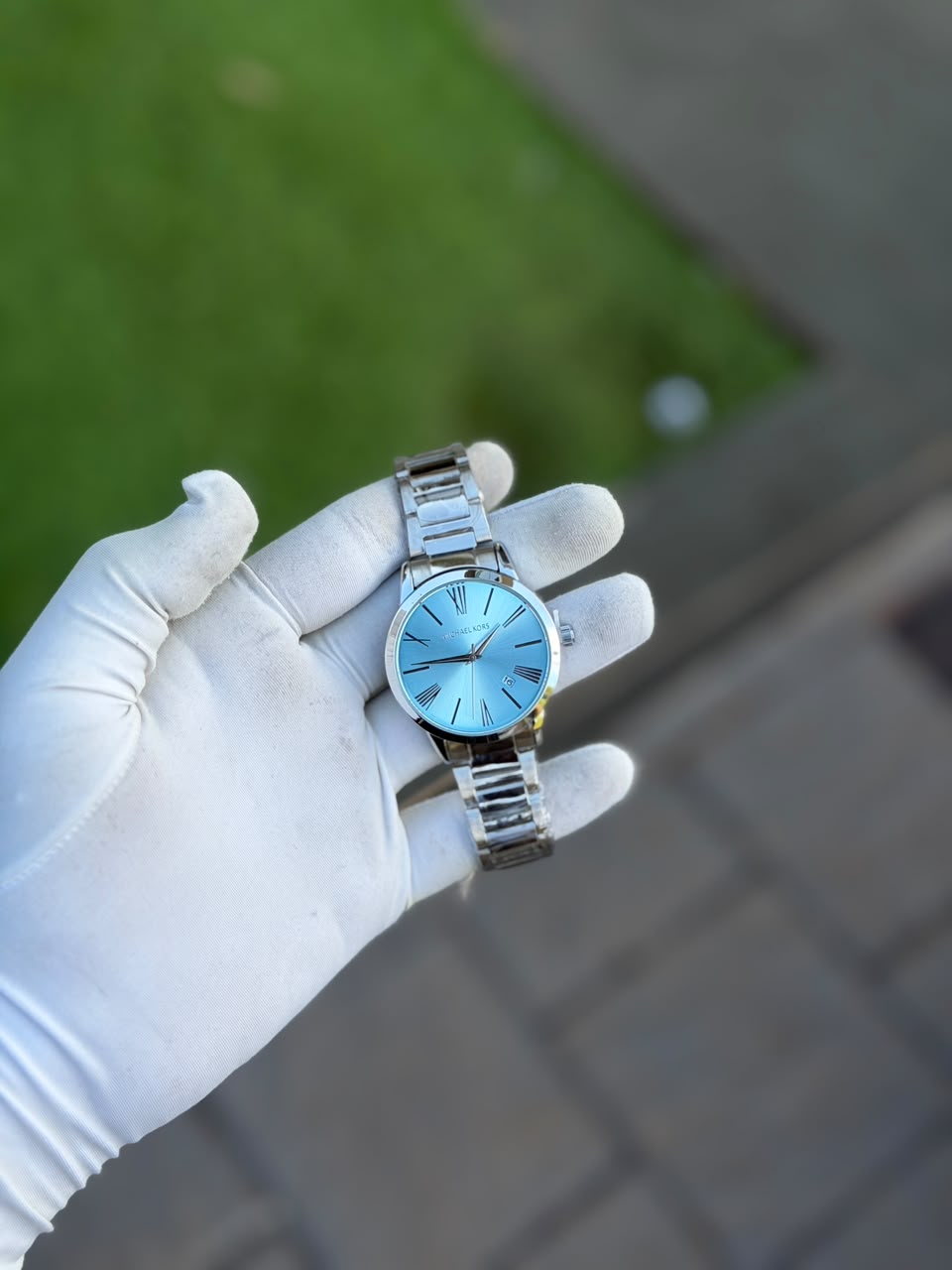 Silver/Tiffany Blue
