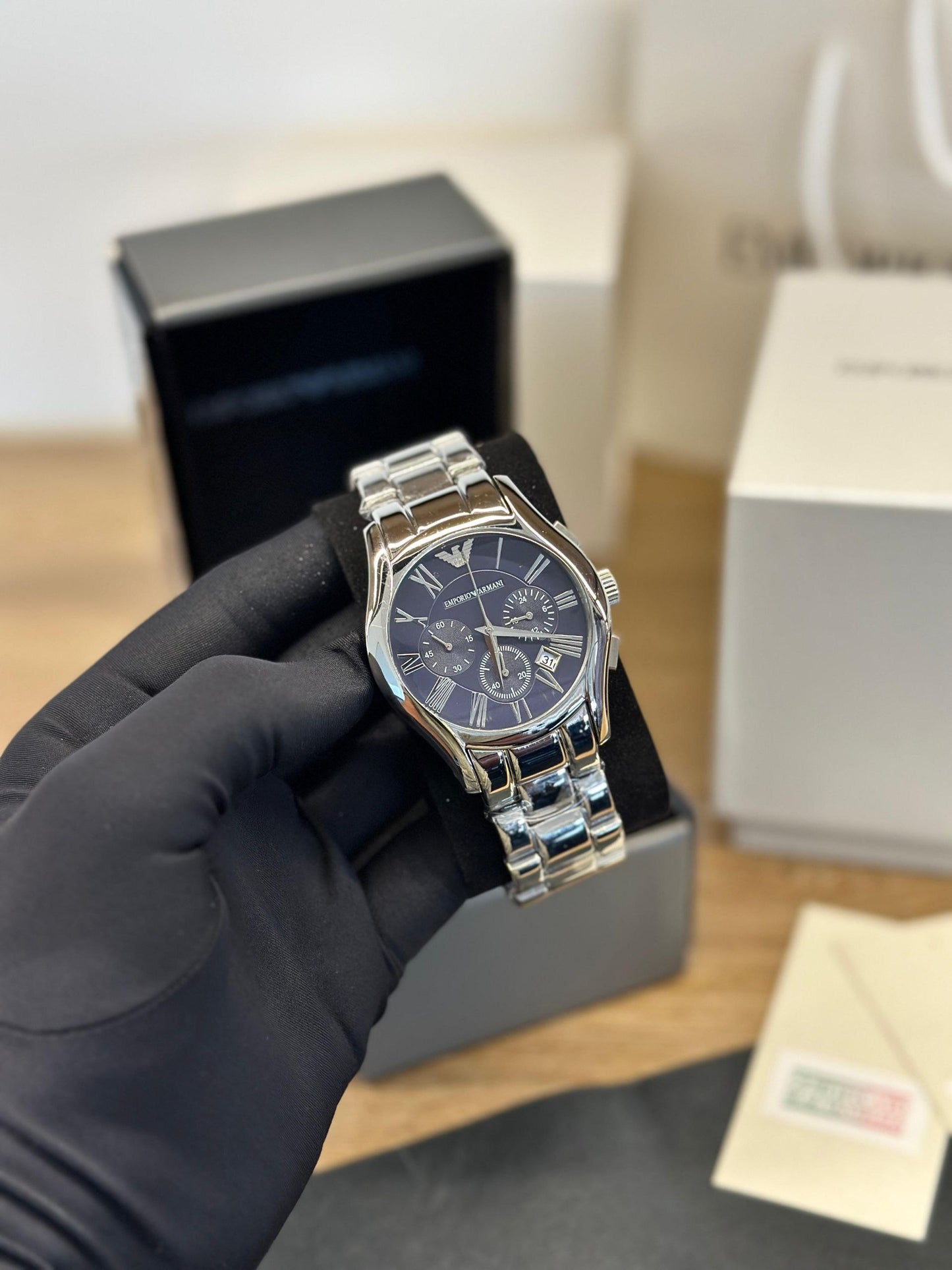 Men’s Classic Analog Chronograph Watch with Quartz Movement