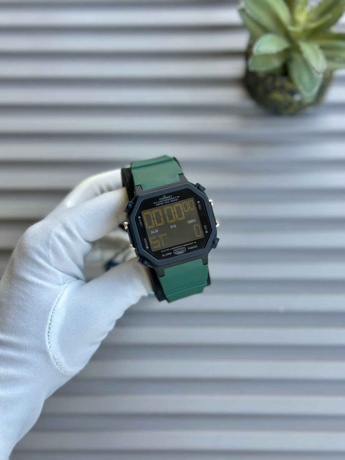 Forest Unisex Digital Watch with Quartz Movement