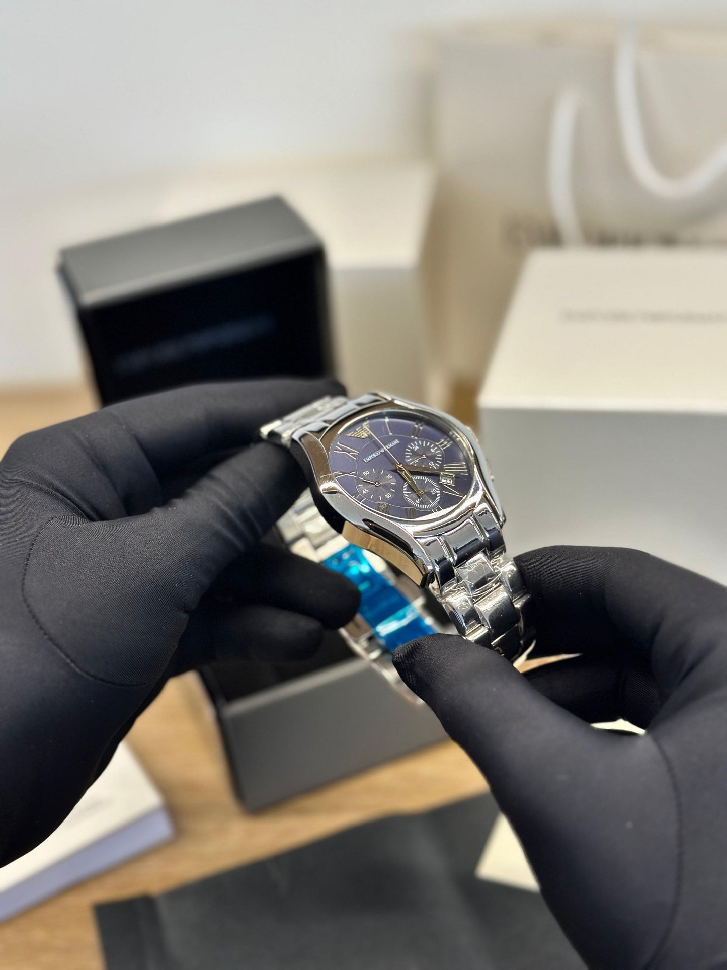 Men’s Classic Analog Chronograph Watch with Quartz Movement