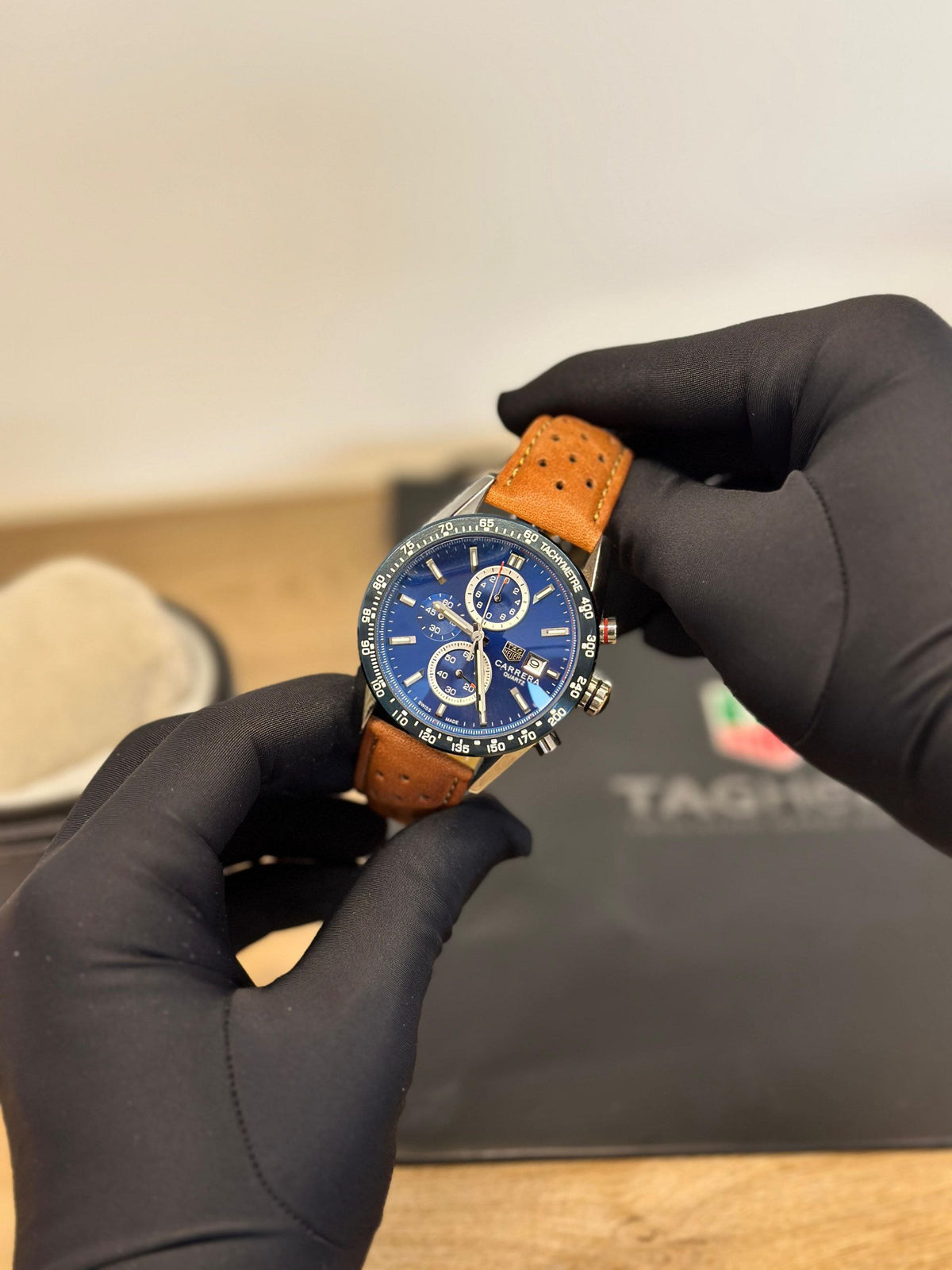 Men’s Classic Analog Chronograph Watch with Quartz Movement
