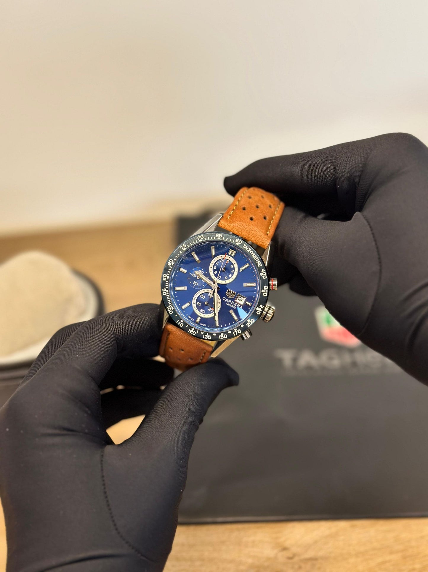 Men’s Classic Analog Chronograph Watch with Quartz Movement