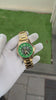 Men's luxury skeleton watch - Green Gold