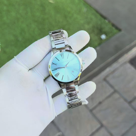 Silver/Tiffany Blue